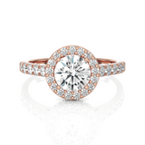 Round Lab Grown Diamond Halo Ring