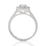 Round Lab Grown Diamond Halo Ring