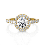 Round Lab Grown Diamond Halo Ring