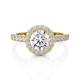 Round Lab Grown Diamond Halo Ring