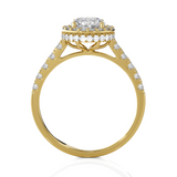 Round Lab Grown Diamond Halo Ring