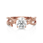 Round Lab Grown Diamond Solitaire Engagement Ring