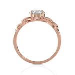 Round Lab Grown Diamond Solitaire Engagement Ring