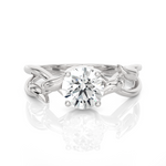 Round Lab Grown Diamond Solitaire Engagement Ring