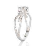Round Lab Grown Diamond Solitaire Engagement Ring