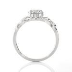 Round Lab Grown Diamond Solitaire Engagement Ring