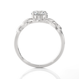 Round Lab Grown Diamond Solitaire Engagement Ring