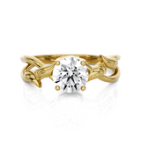 Round Lab Grown Diamond Solitaire Engagement Ring