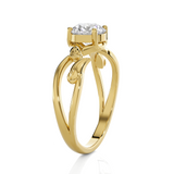 Round Lab Grown Diamond Solitaire Engagement Ring