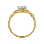 Round Lab Grown Diamond Solitaire Engagement Ring