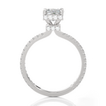 Emerald-Cut Lab Grown Diamond Halo Engagement Ring