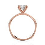 Round Lab Grown Diamond Solitaire Engagement Ring