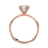 Round Lab Grown Diamond Solitaire Engagement Ring