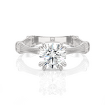 Round Lab Grown Diamond Solitaire Engagement Ring