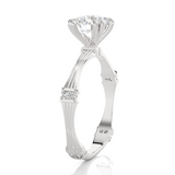 Round Lab Grown Diamond Solitaire Engagement Ring