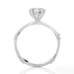 Round Lab Grown Diamond Solitaire Engagement Ring