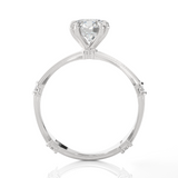 Round Lab Grown Diamond Solitaire Engagement Ring