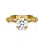 Round Lab Grown Diamond Solitaire Engagement Ring