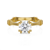 Round Lab Grown Diamond Solitaire Engagement Ring