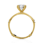 Round Lab Grown Diamond Solitaire Engagement Ring