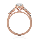 Round Lab Grown Diamond Solitaire Engagement Ring