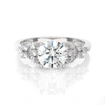 Round Lab Grown Diamond Solitaire Engagement Ring