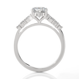 Round Lab Grown Diamond Solitaire Engagement Ring
