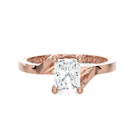 Emerald-Cut Lab Grown Diamond Solitaire Engagement Ring
