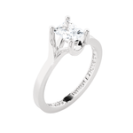 Emerald-Cut Lab Grown Diamond Solitaire Engagement Ring
