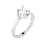 Emerald-Cut Lab Grown Diamond Solitaire Engagement Ring