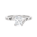 Emerald-Cut Lab Grown Diamond Solitaire Engagement Ring