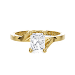 Emerald-Cut Lab Grown Diamond Solitaire Engagement Ring