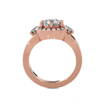 Round Three Stone Lab Grown Diamond Ring