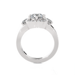 Round Three Stone Lab Grown Diamond Ring