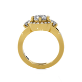 Round Three Stone Lab Grown Diamond Ring