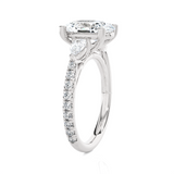 Oval with Pear-Shaped 3 Stone Lab Grown Diamond Ring