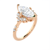 Marquies Lab Grown Diamond Side Stone Engagement Ring