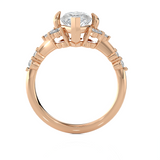 Marquies Lab Grown Diamond Side Stone Engagement Ring