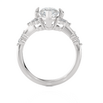 Marquies Lab Grown Diamond Side Stone Engagement Ring