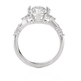 Marquies Lab Grown Diamond Side Stone Engagement Ring