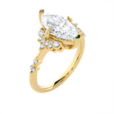 Marquies Lab Grown Diamond Side Stone Engagement Ring