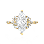 Marquies Lab Grown Diamond Side Stone Engagement Ring