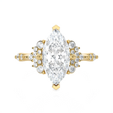 Marquies Lab Grown Diamond Side Stone Engagement Ring