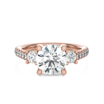 Round 3 Stone Lab Grown Diamond Ring