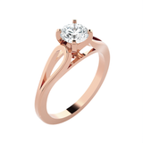 Round Lab Grown Diamond Solitaire Engagement Ring