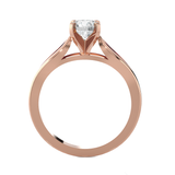 Round Lab Grown Diamond Solitaire Engagement Ring