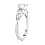Round Lab Grown Diamond Solitaire Engagement Ring