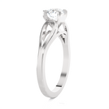 Round Lab Grown Diamond Solitaire Engagement Ring