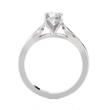Round Lab Grown Diamond Solitaire Engagement Ring