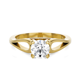 Round Lab Grown Diamond Solitaire Engagement Ring